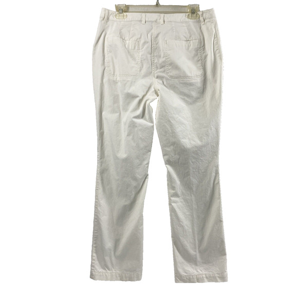 Chico‎ Pants Womens Size 1 Short Small Ivory White Straight Slacks Casual - Picture 2 of 9